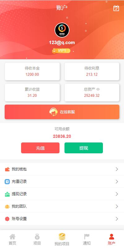 商业源码亲测运营VUE版新UI多语言海外投资理财系统/基金虚拟币投资返利源码开源代码插图8