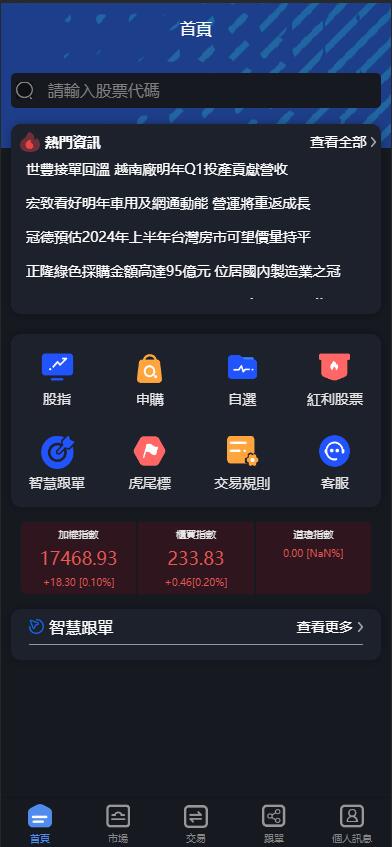 商业源码亲测运营新UI台湾股票系统/申购折扣交易系统/股票配资源码开源代码插图