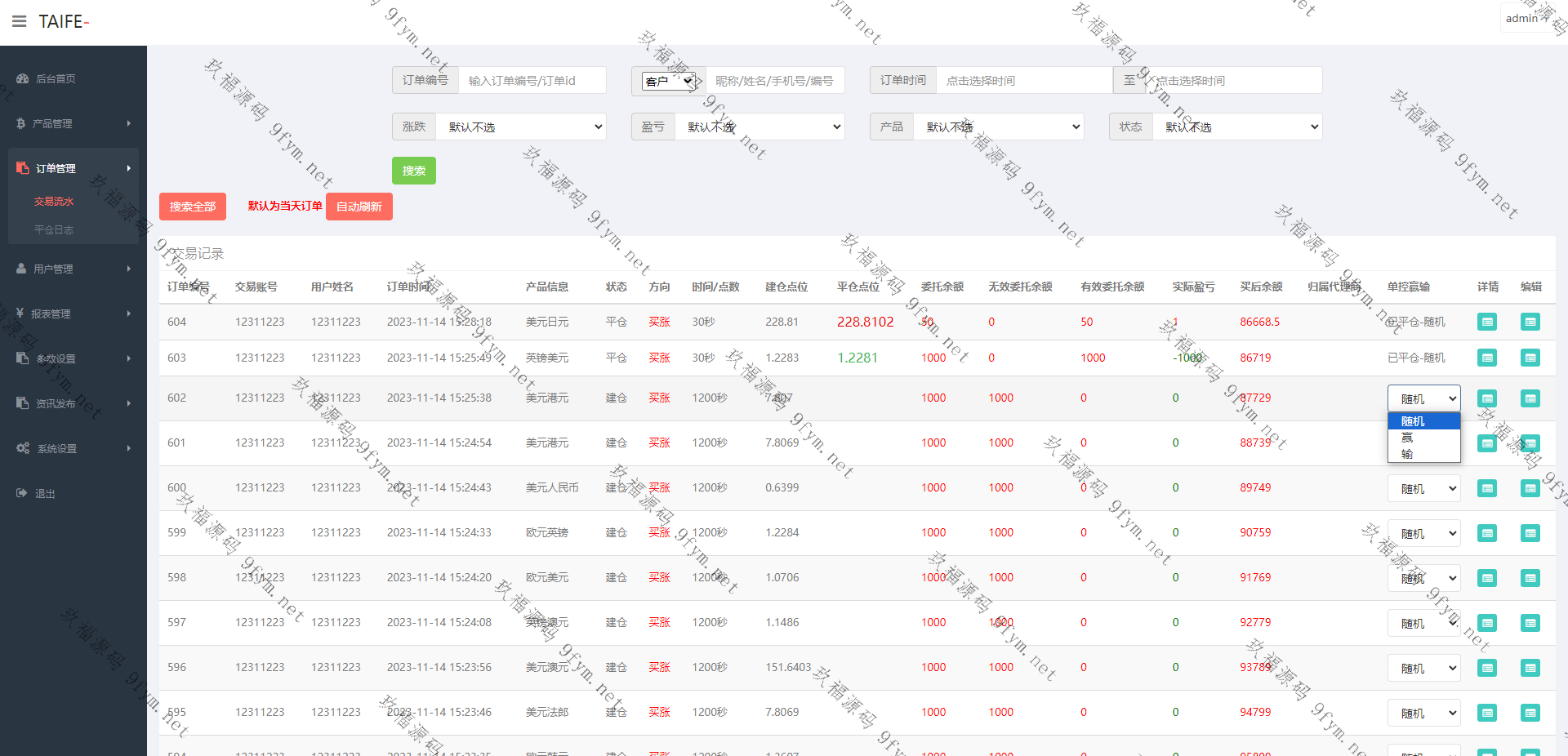 多语言外汇微交易系统/海外微盘源码/时间盘系统插图6
